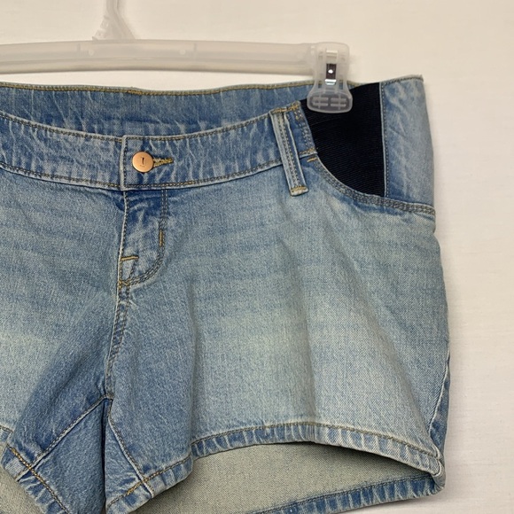 Isabelle Maternity Jean MIDI Shorts - Picture 3 of 8